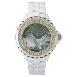 Swan with Wings Spread Watch