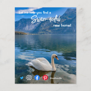 swan wonderful awesome real estate agent marketing flyer