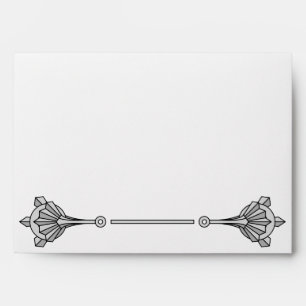 Swanky Art Deco in Blue Envelopes
