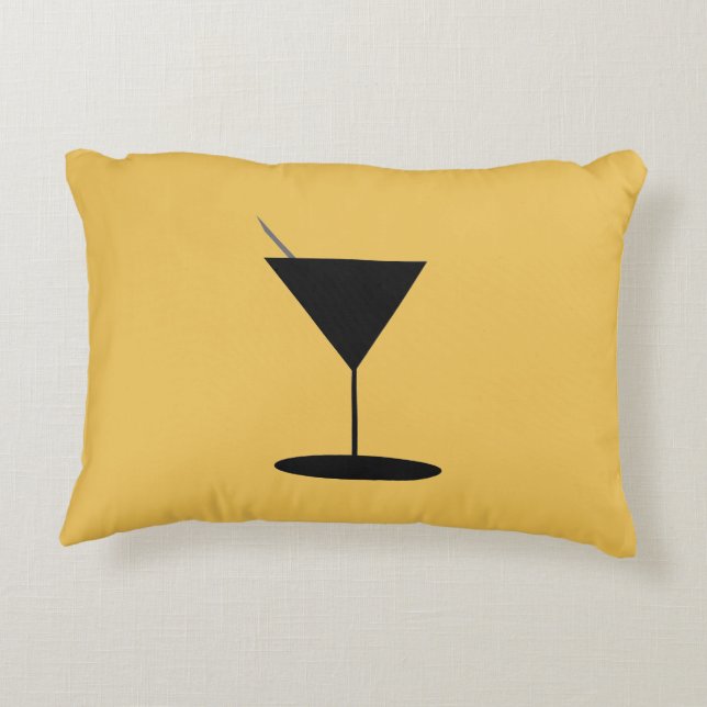 Swanky Martini Glass Decorative Cushion (Back)