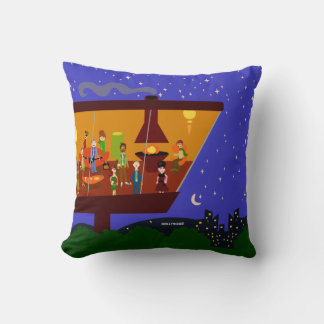 Swanky Sixties Party Time Cool Retro Art Design Cushion