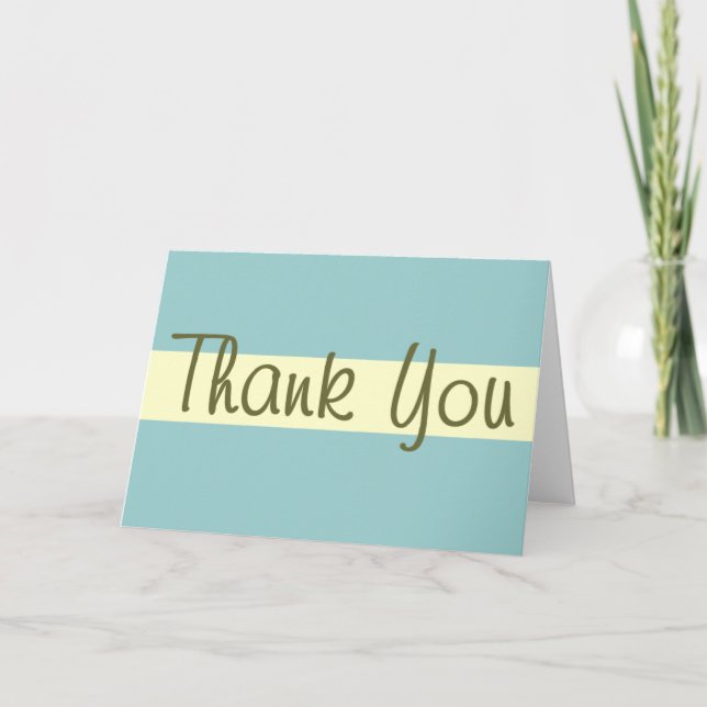 Swanky Thank You Card (Front)