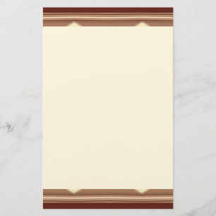 Swanky Western Stripes Stationery Paper