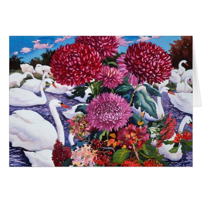 Swans and Chrysanthemums 2005 (Front Horizontal)