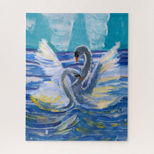 Swans "Art by Kids" Jigsaw Puzzle