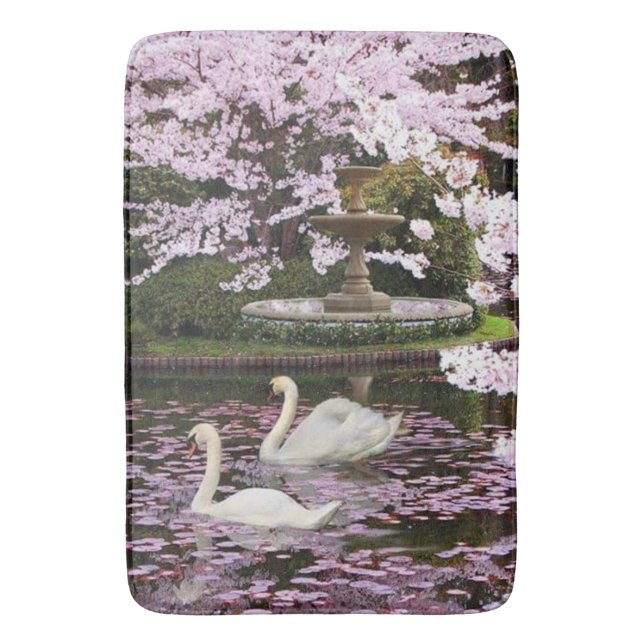 Swans Bath Mat (Front Vertical)