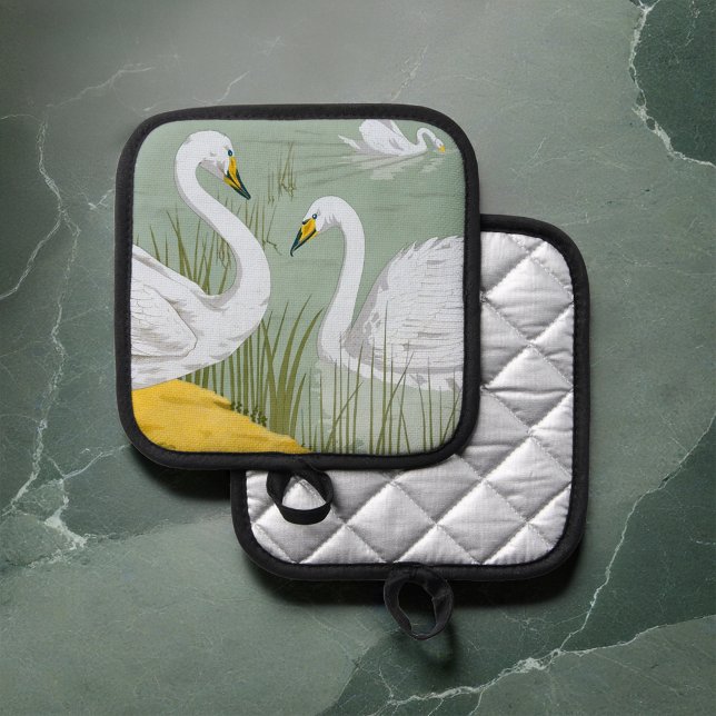Swans By Verneuil Pot Holder (Creator Uploaded)