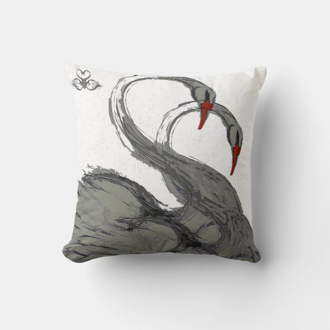 swans cushion (Front)