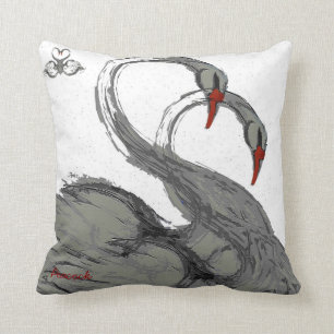 swans cushion