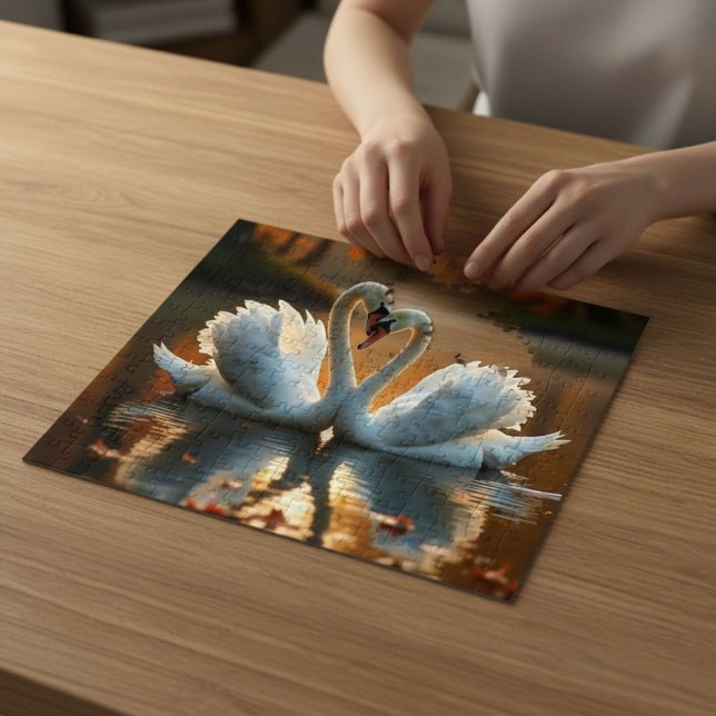 Swans In Autumn  Jigsaw Puzzle (Creator Uploaded)