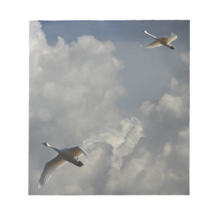SWANS IN FLIGHT NOTEPAD