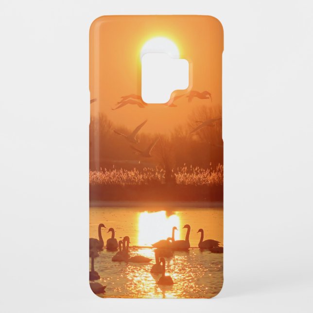 Swans in Lake at Sunset Case-Mate Samsung Galaxy Case (Back)