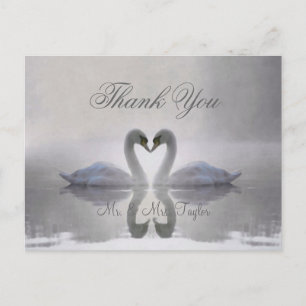Swans in Love ~ Postcard / Invitations