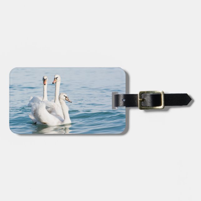 Swans Luggage Tag (Front Horizontal)