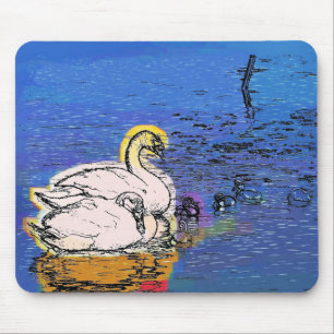 SWANS MOUSE MAT