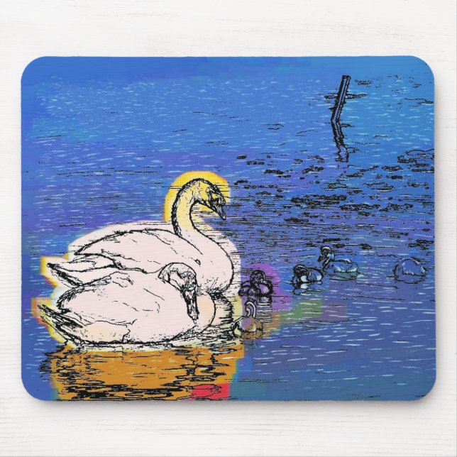 SWANS MOUSE MAT (Front)
