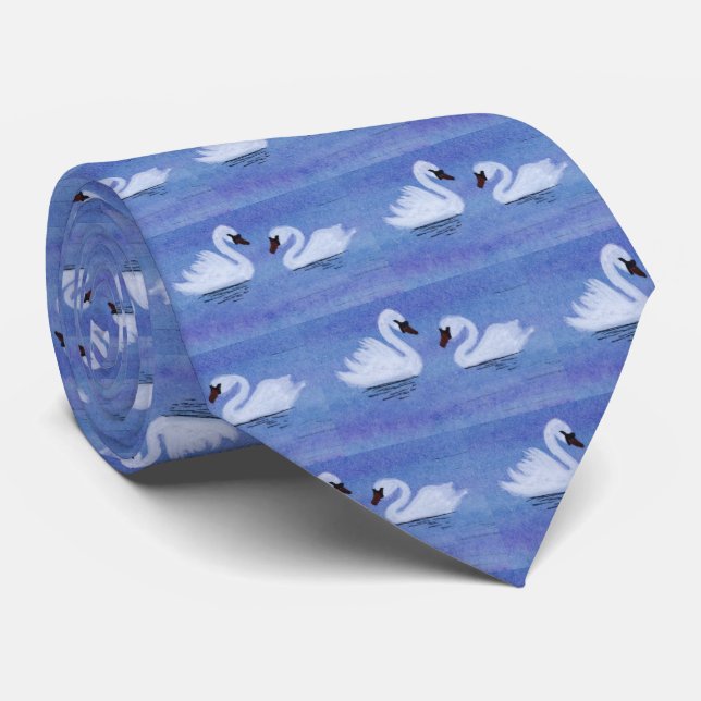 Swans Neck Tie (Rolled)