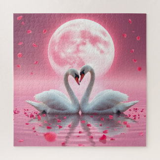 Swans On a Lake Jigsaw Puzzle