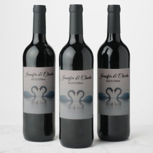  Swans on Lake Wine Label