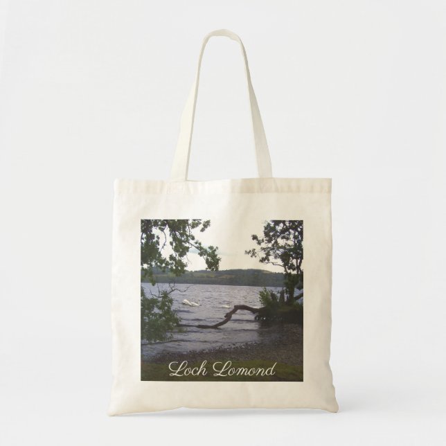 Swans on Loch Lomond Tote Bag (Front)