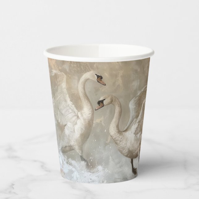 Swans - Paper Cups Size 236ml Paper Cup (Left)