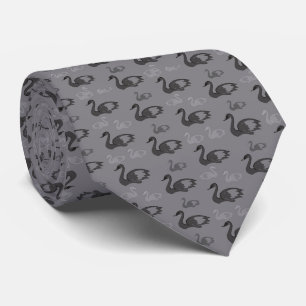 Swans Pattern Tie