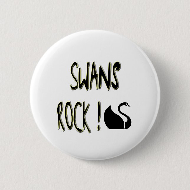 Swans Rock! Button (Front)