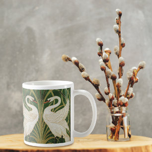 Swans Rush Iris Flowers Walter Crane Coffee Mug
