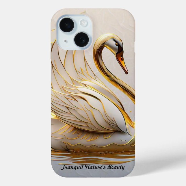 "Swan's Serene Escape" Case-Mate iPhone Case (Back)