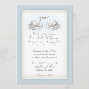 Swans Wedding Invitations