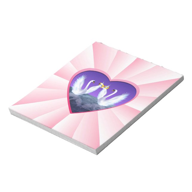 Swan's Wedding Notepad (Rotated)