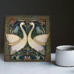 Swans William Morris Wall Decor Art Nouveau Swan Tile<br><div class="desc">Welcome to CreaTile! Here you will find handmade tile designs that I have personally crafted and vintage ceramic and porcelain clay tiles, whether stained or natural. I love to design tile and ceramic products, hoping to give you a way to transform your home into something you enjoy visiting again and...</div>