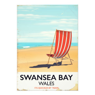 Swansea Bay Wales Seaside poster
