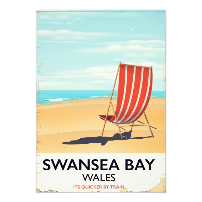 Swansea Bay Wales Seaside poster (Front)