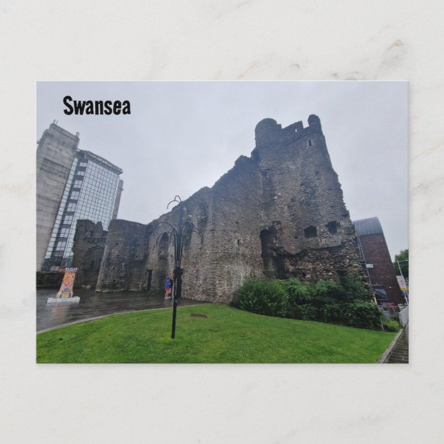 Swansea Castle / Castell Abertawe Postcard (Front)