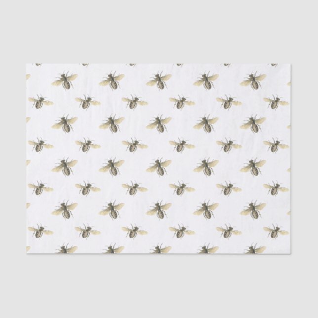 Swarm Honeybees Beekeeper Decoupage Nature Lovers Tissue Paper (Front)