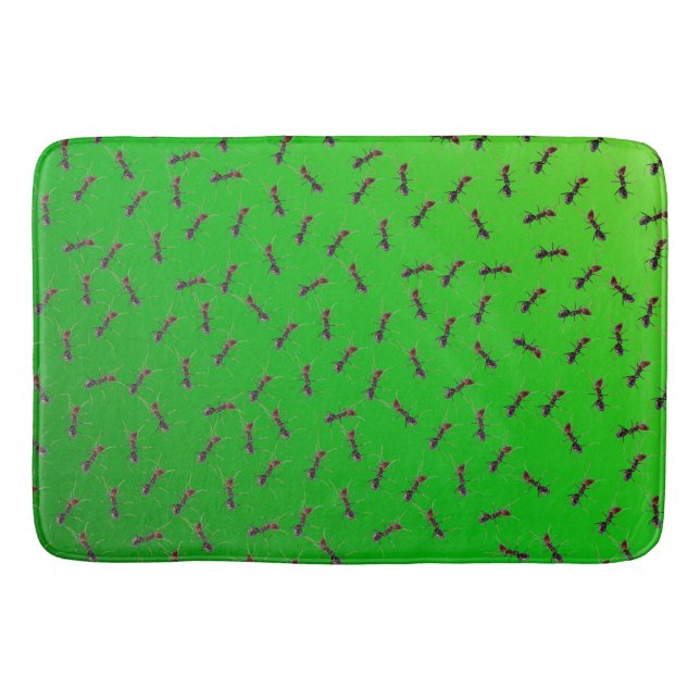 Swarm Of Green Ants, Bath Mat (Front)