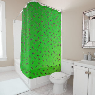 Swarm Of Green Ants, Shower Curtain
