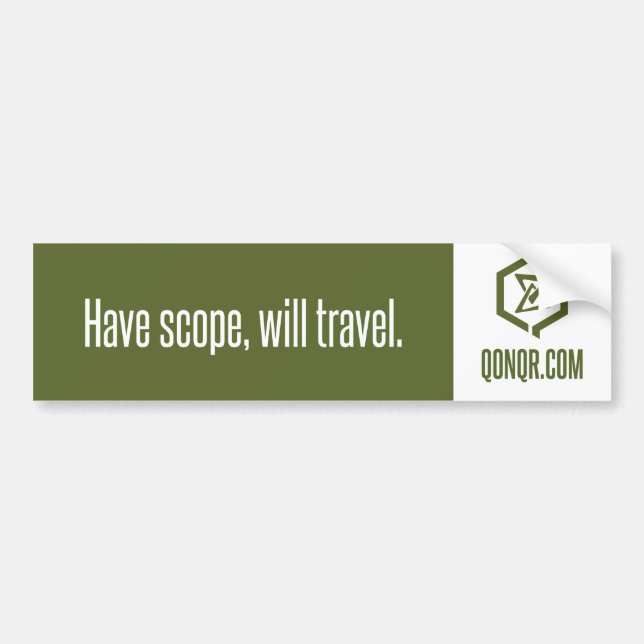 Swarm Scope Travel Bumper Sticker (Front)