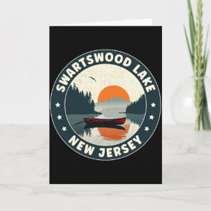Swartswood Lake New Jersey Sunset T Shirt  Card
