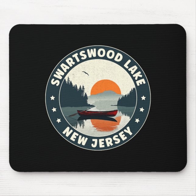 Swartswood Lake New Jersey Sunset T Shirt  Mouse Mat (Front)