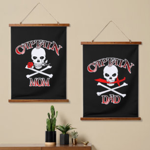 Swashbuckling Set Captain Mum and Captain Dad Hanging Tapestry