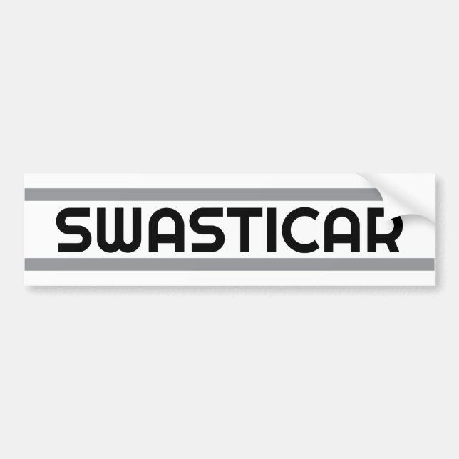 SWASTICAR BUMPER STICKER (Front)