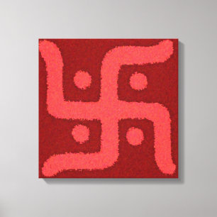 Swastik2 Stretched Canvas Print