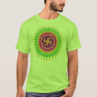 Swastika with Traditional Indian style Mandana T-Shirt