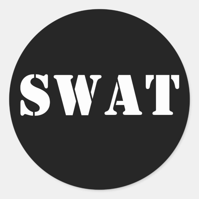 SWAT CLASSIC ROUND STICKER (Front)
