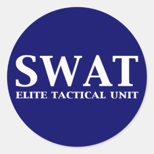 SWAT Elite Tactical Unit Gifts Classic Round Sticker