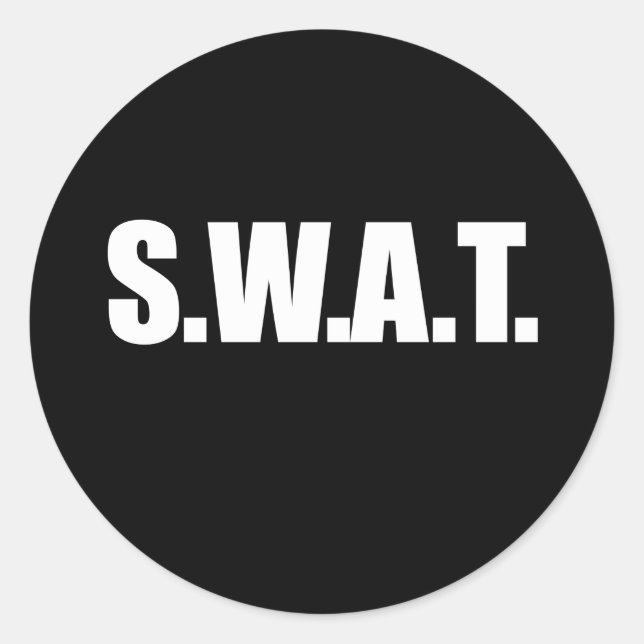 SWAT HALLOWEEN COSTUME.png Classic Round Sticker (Front)