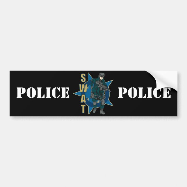 SWAT Officer Bumper Sticker (Front)