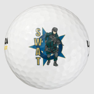 SWAT Police Officer Golf Balls